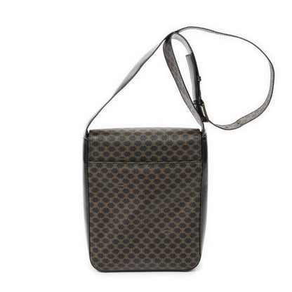 Celine Small Messenger Black Brown Macadam Canvas