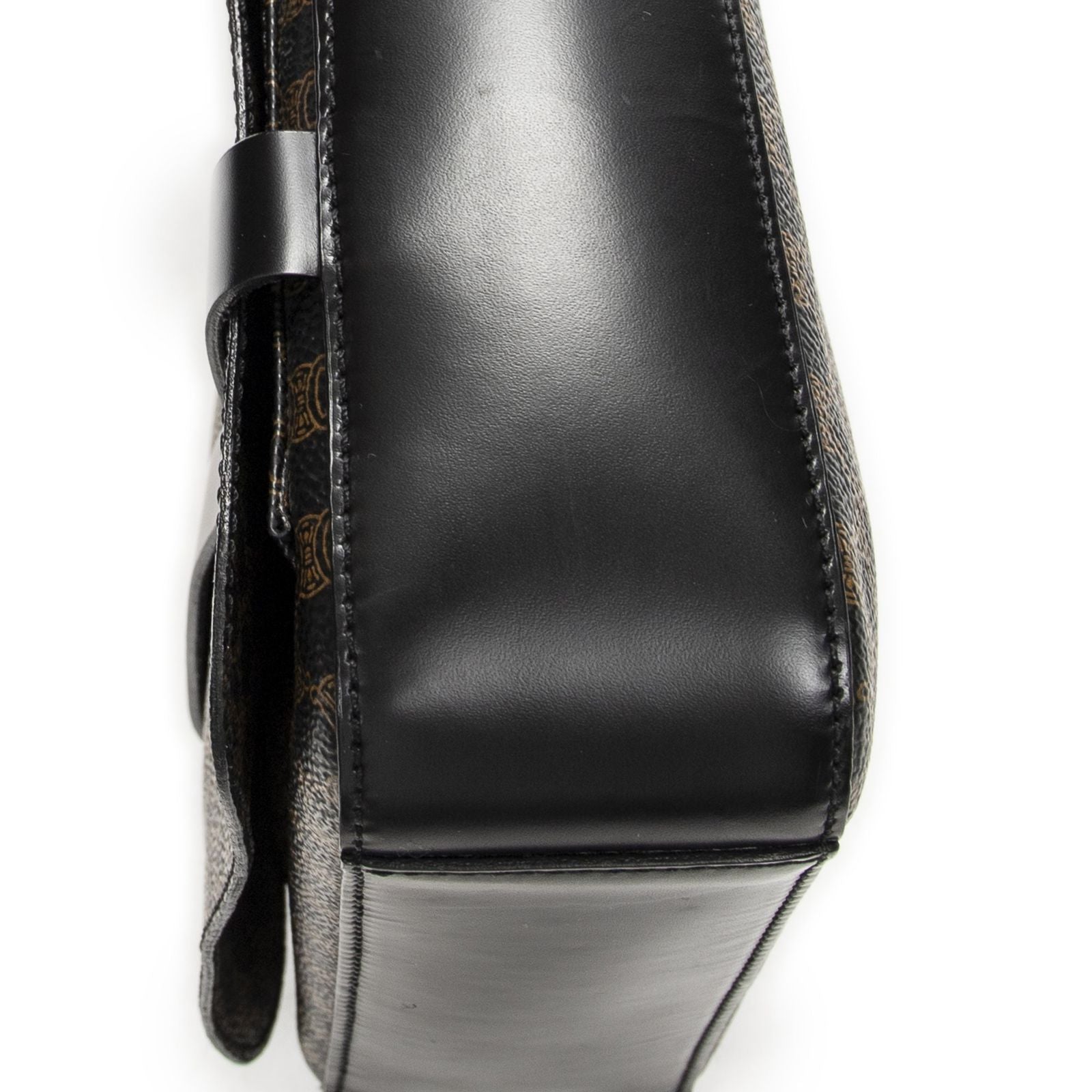 Celine Small Messenger Black Brown Macadam Canvas