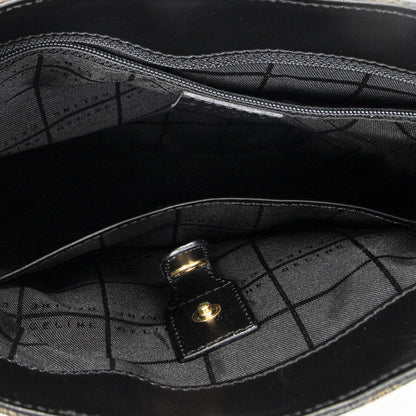 Celine Small Messenger Black Brown Macadam Canvas