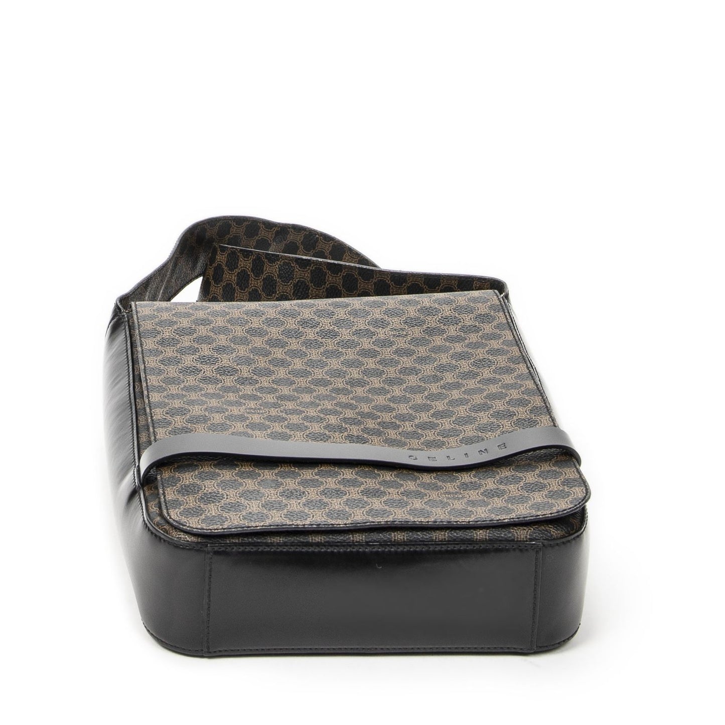 Celine Small Messenger Black Brown Macadam Canvas