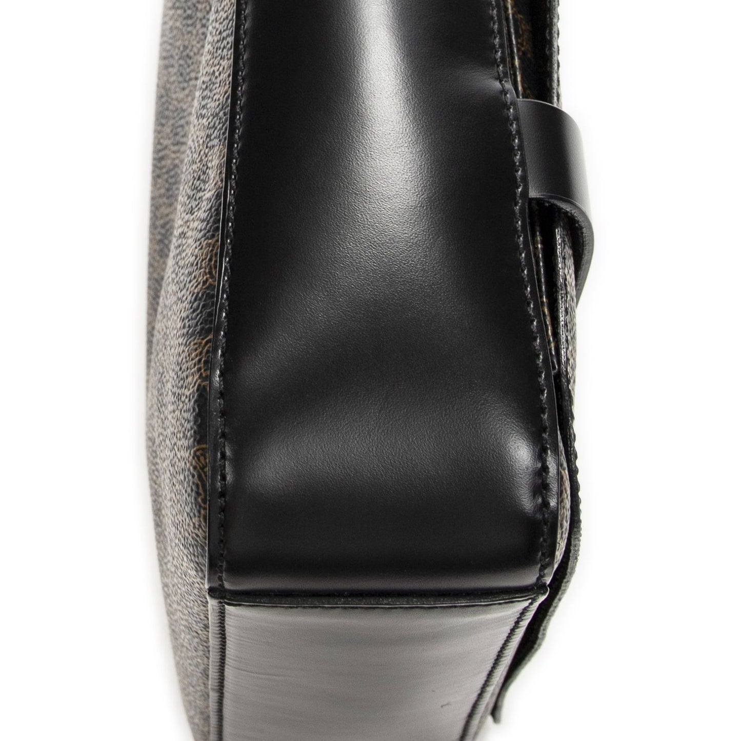 Celine Small Messenger Black Brown Macadam Canvas