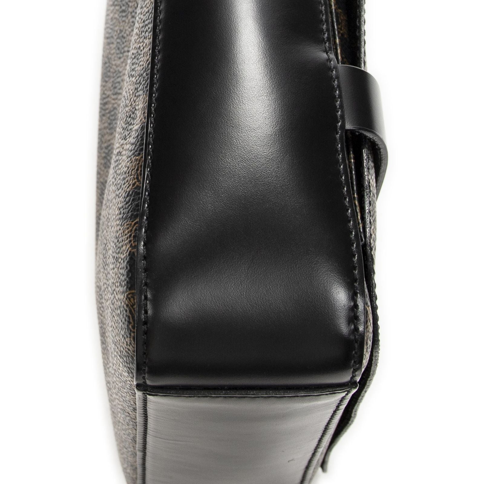 Celine Small Messenger Black Brown Macadam Canvas