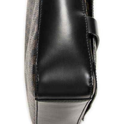Celine Small Messenger Black Brown Macadam Canvas