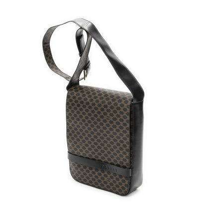 Celine Small Messenger Black Brown Macadam Canvas