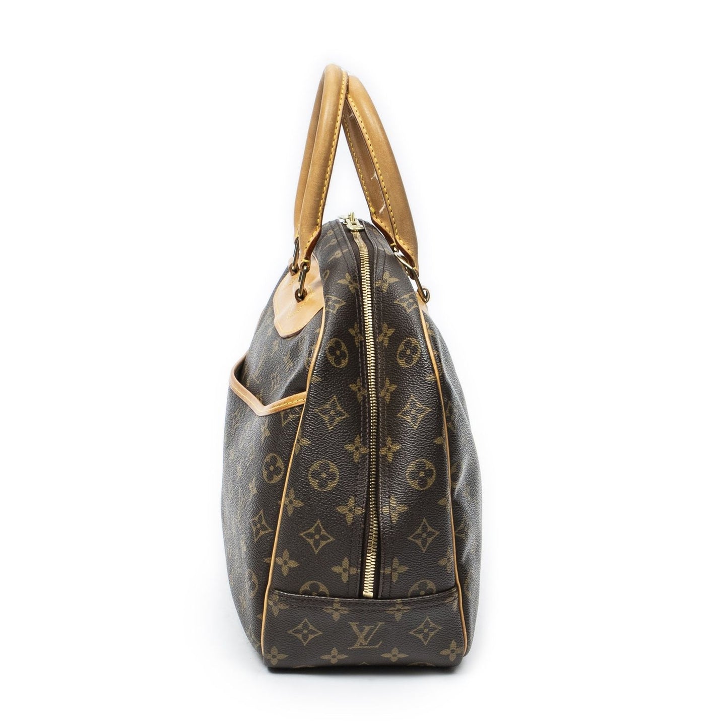 Louis Vuitton Deauville Brown Monogram Canvas Handbag