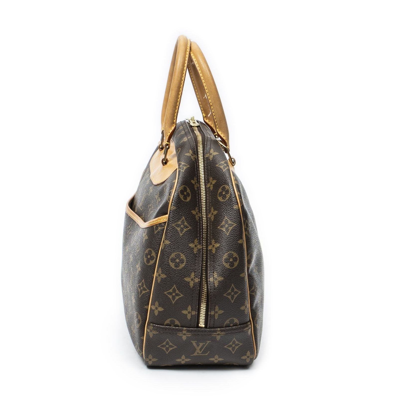 Louis Vuitton Deauville Brown Monogram Canvas Handbag