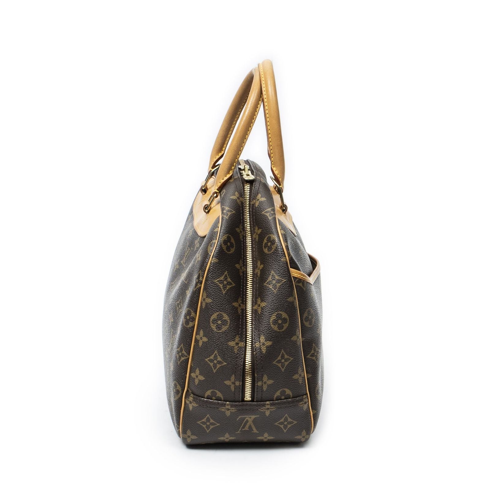 Louis Vuitton Deauville Brown Monogram Canvas Handbag
