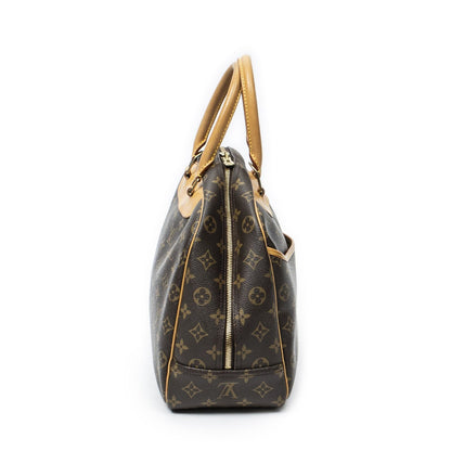 Louis Vuitton Deauville Brown Monogram Canvas Handbag
