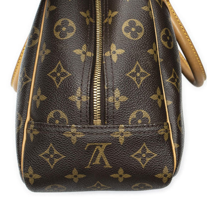 Louis Vuitton Deauville Brown Monogram Canvas Handbag