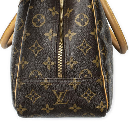 Louis Vuitton Deauville Brown Monogram Canvas Handbag