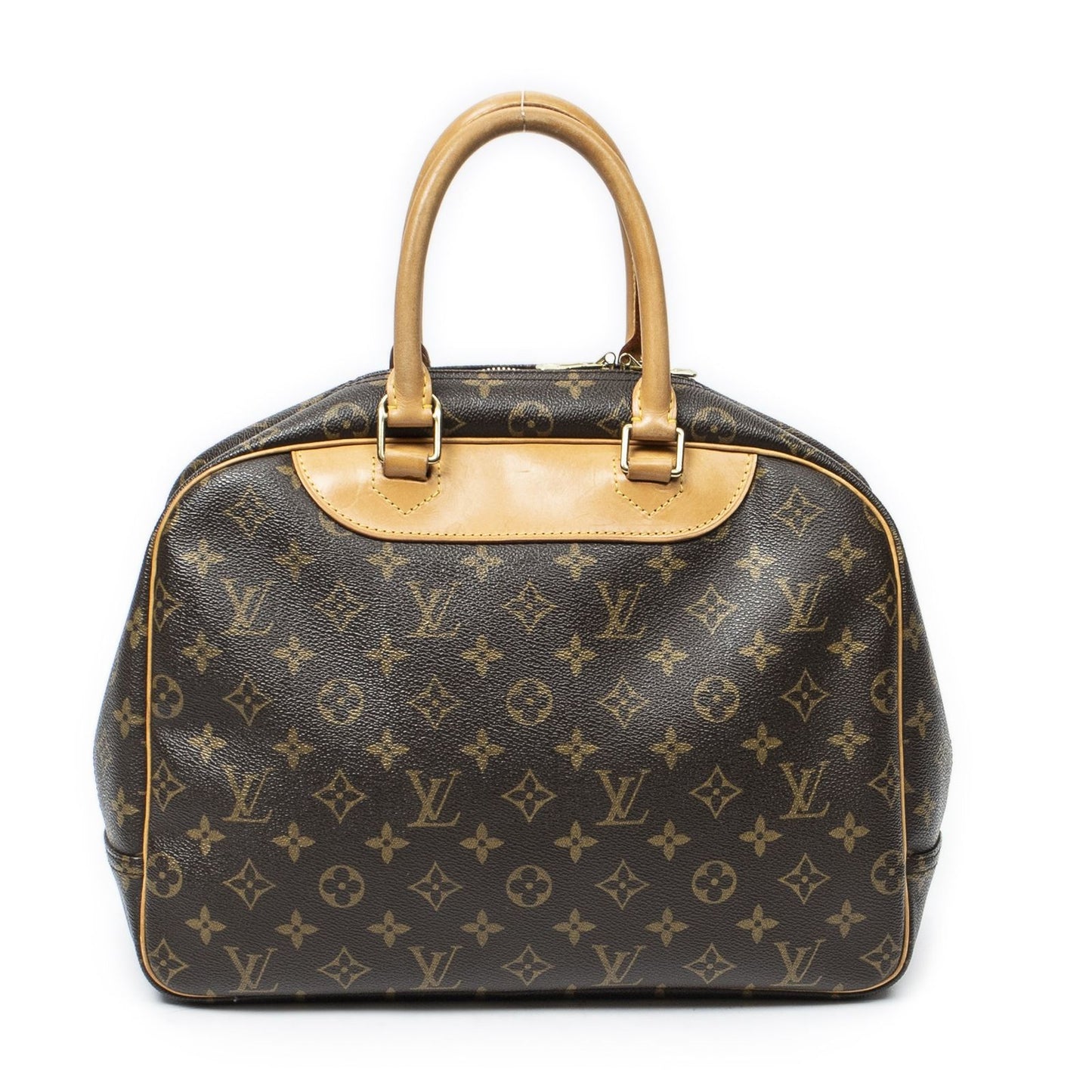 Louis Vuitton Deauville Brown Monogram Canvas Handbag