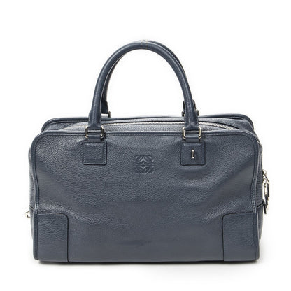 Loeweamazona Navy Gray Calfskin Leather