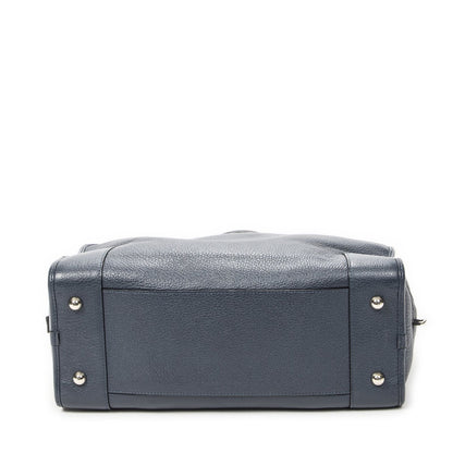 Loeweamazona Navy Gray Calfskin Leather