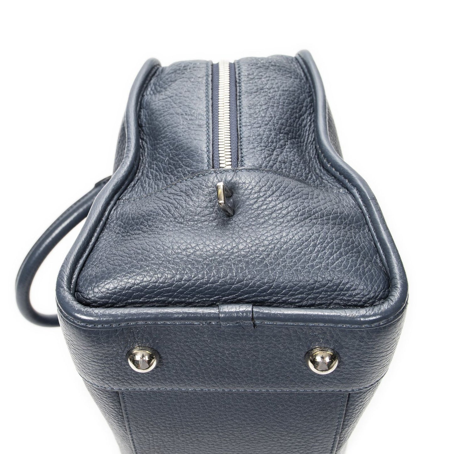 Loeweamazona Navy Gray Calfskin Leather