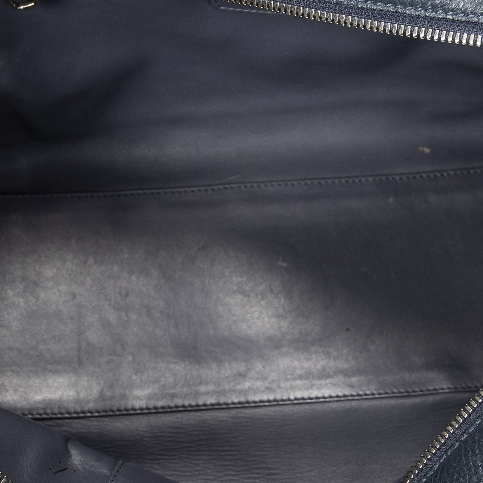Loeweamazona Navy Gray Calfskin Leather