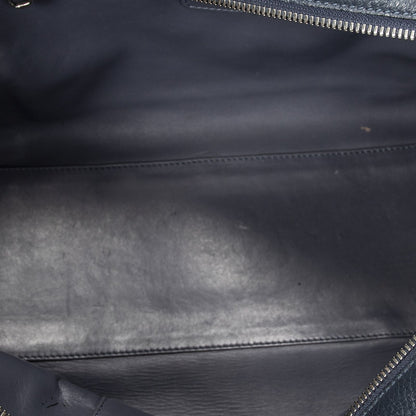 Loeweamazona Navy Gray Calfskin Leather