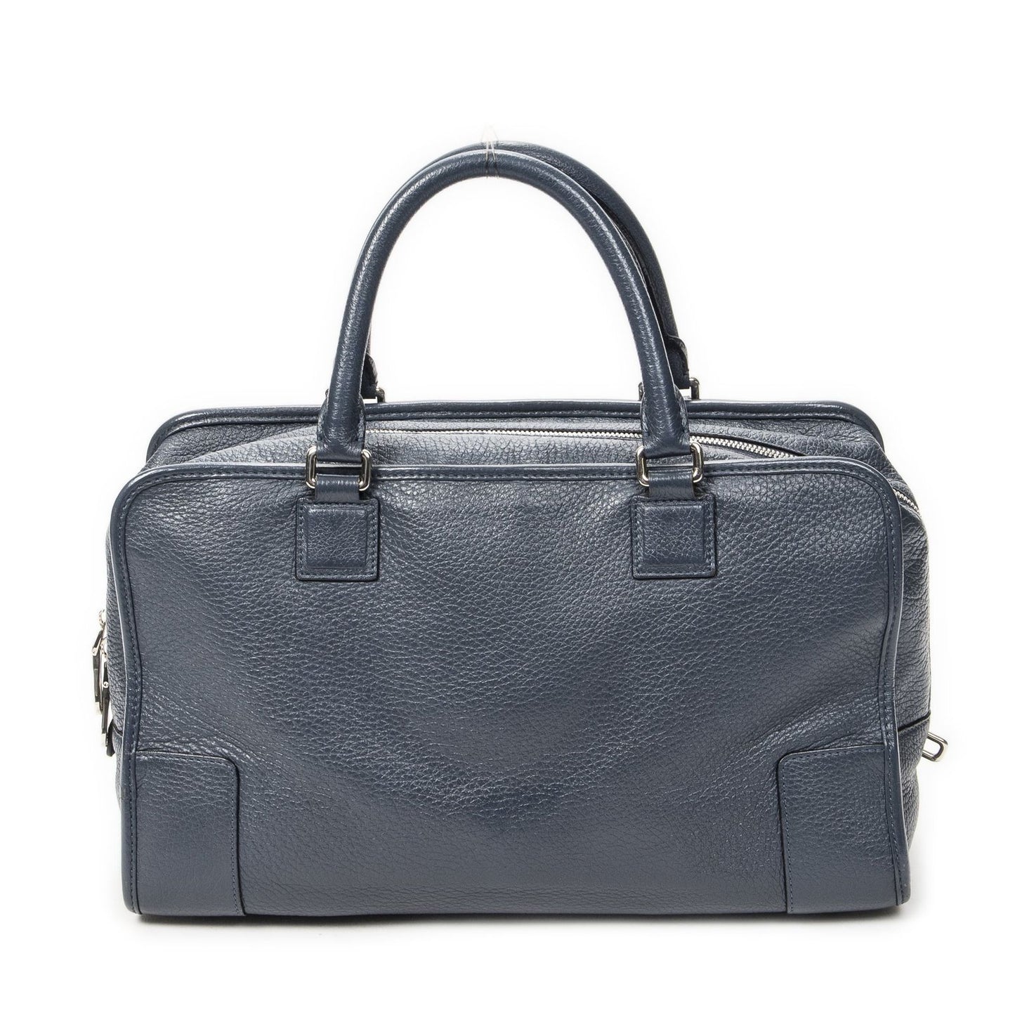 Loeweamazona Navy Gray Calfskin Leather
