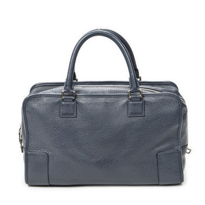 Loeweamazona Navy Gray Calfskin Leather