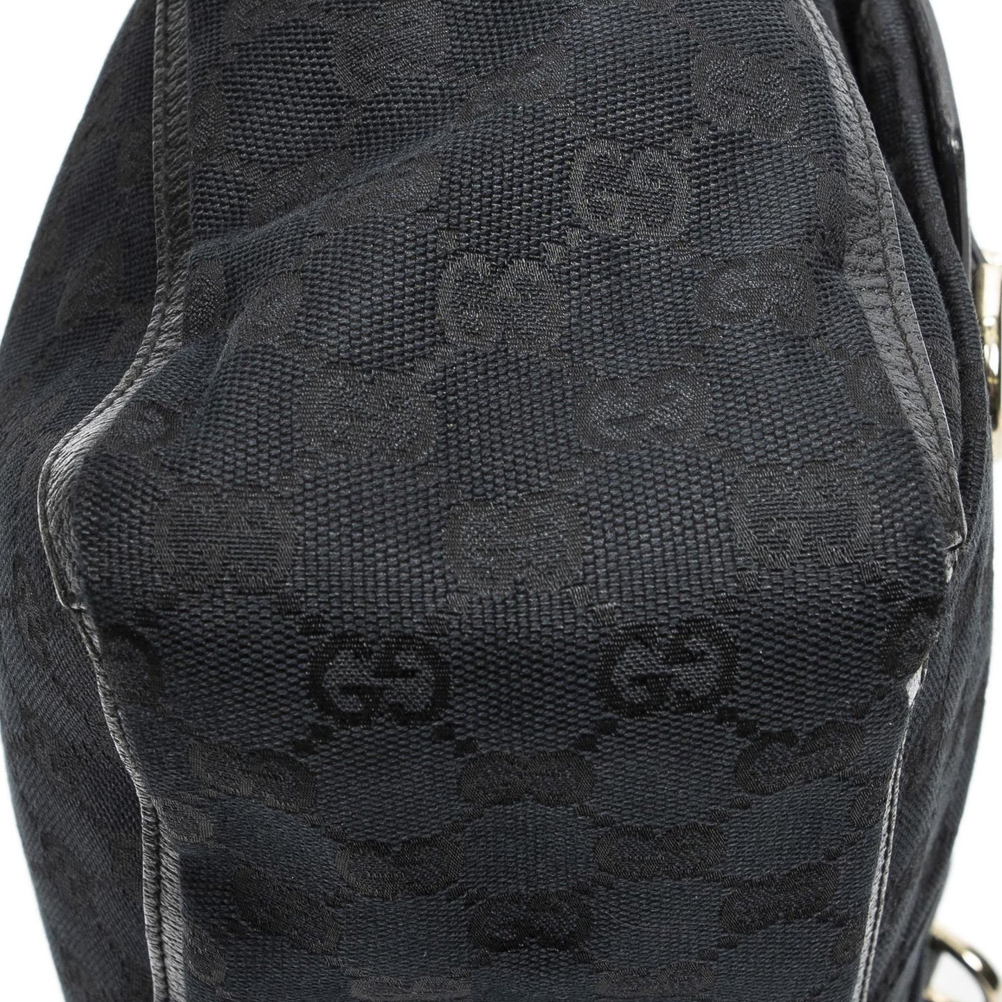 Gucci Abbey Pochette Black GG Canvas