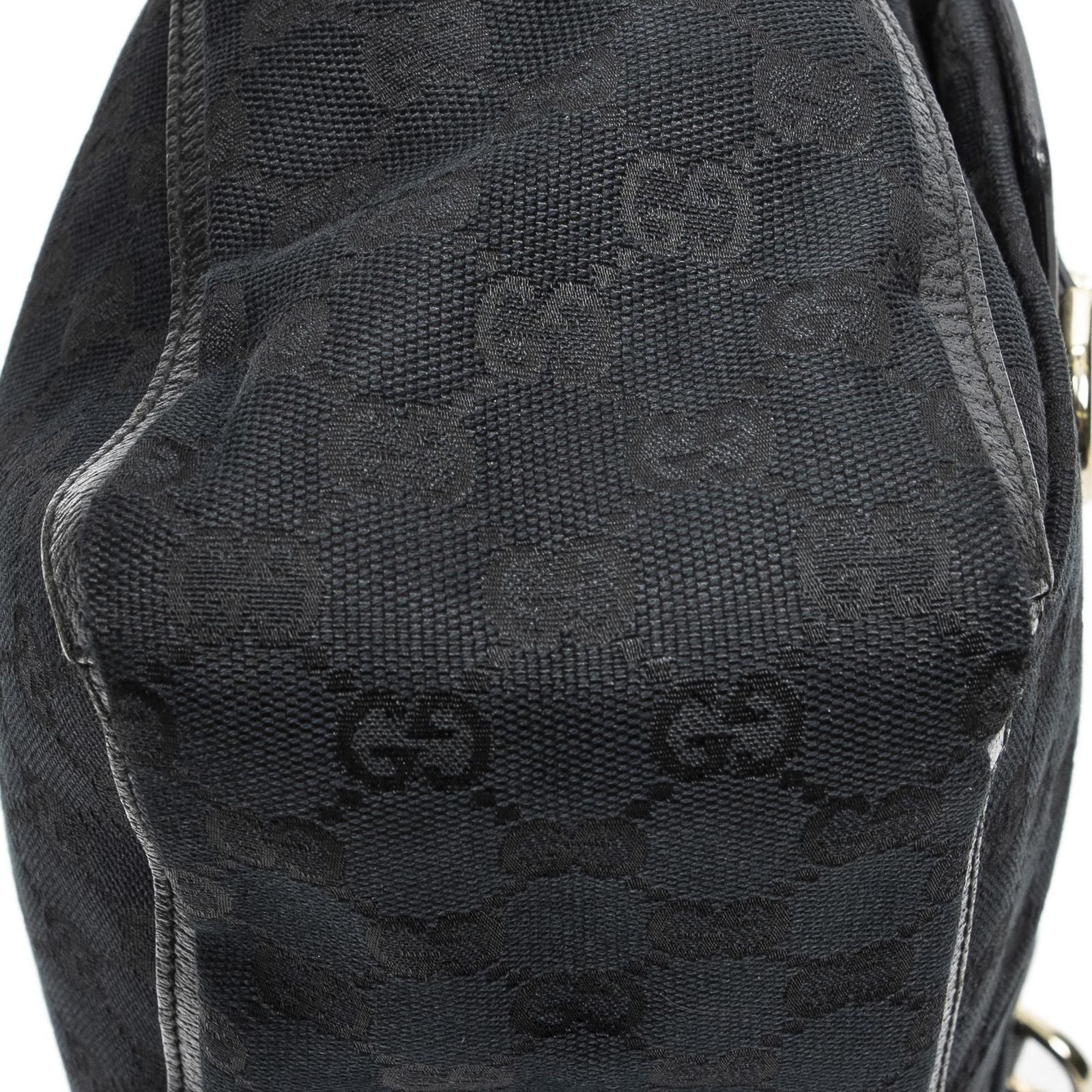 Gucci Abbey Pochette Black GG Canvas