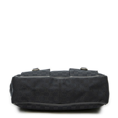 Gucci Abbey Pochette Black GG Canvas