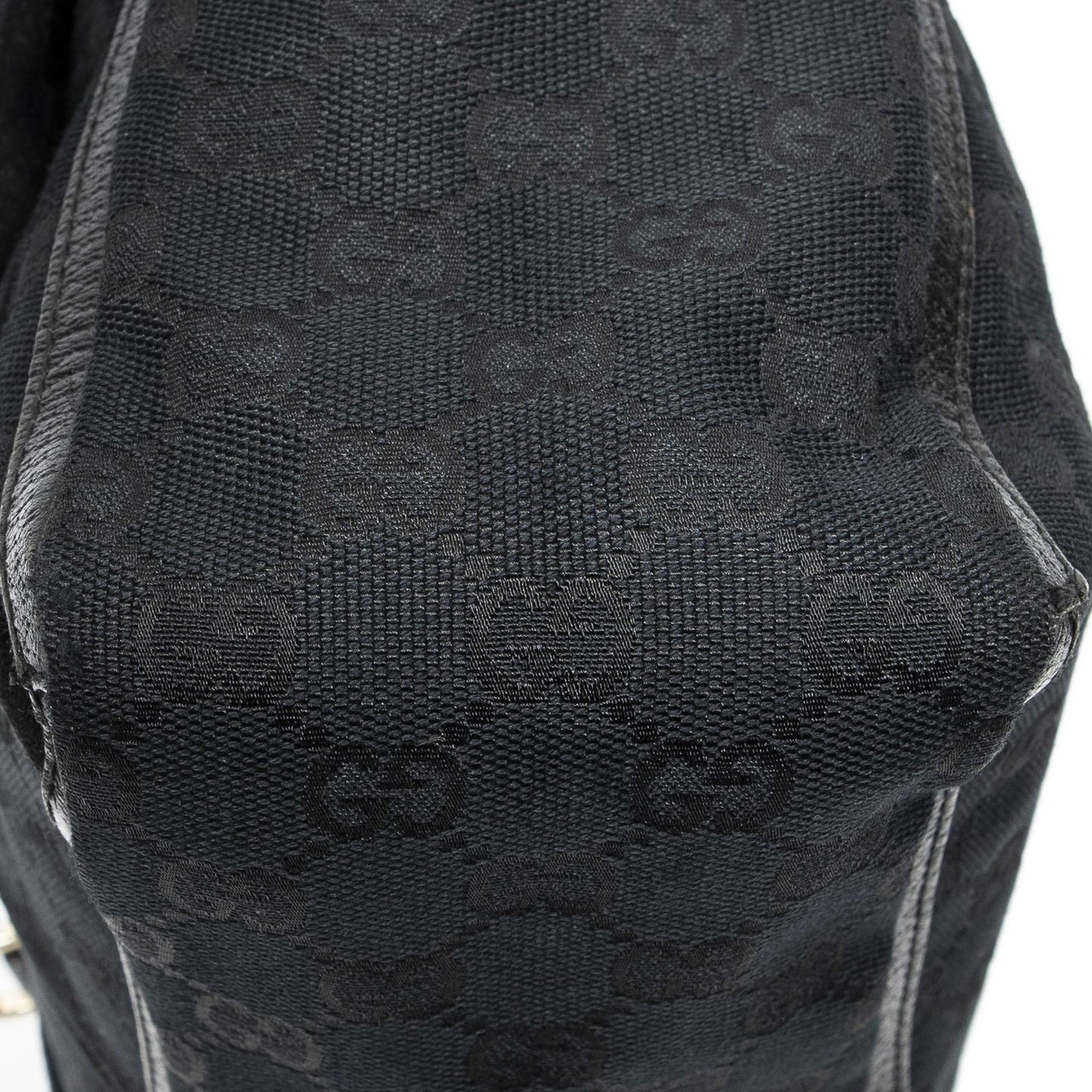 Gucci Abbey Pochette Black GG Canvas