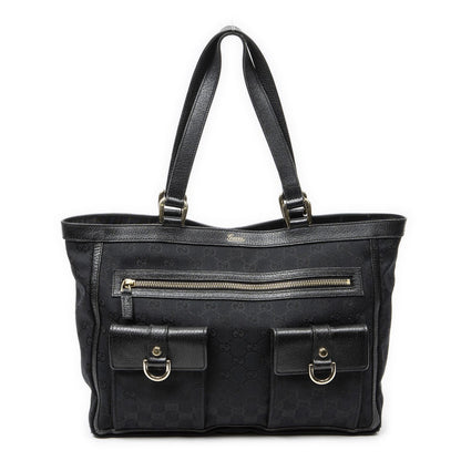 Gucci Abbey Pochette Black GG Canvas
