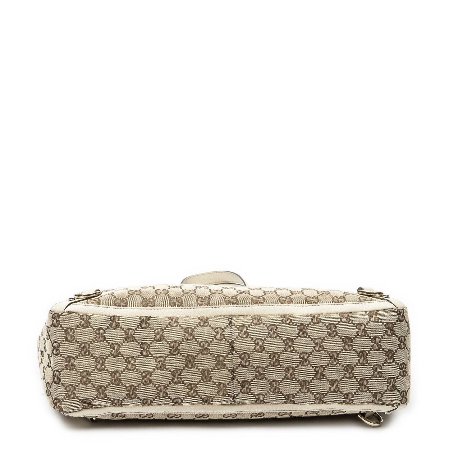 Gucci Large Abbey D Ring Tote Ivory Beige GG Canvas