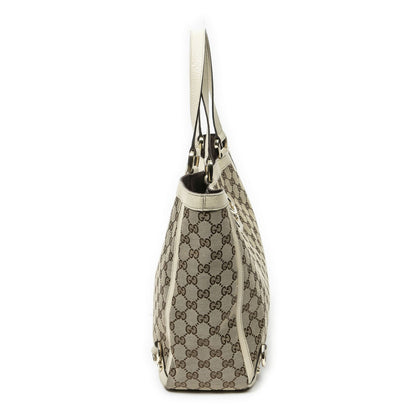 Gucci Large Abbey D Ring Tote Ivory Beige GG Canvas