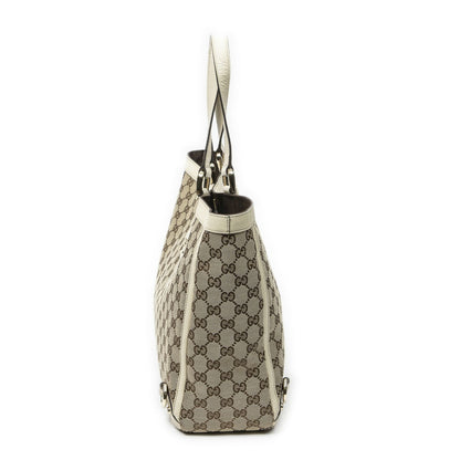 Gucci Large Abbey D Ring Tote Ivory Beige GG Canvas