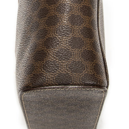 Celine Top Handle Toiletries Pouch Brown Macadam Canvas