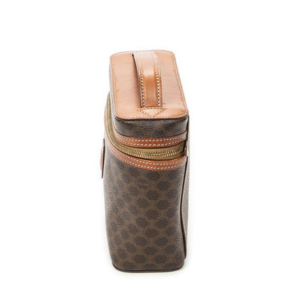 Celine Top Handle Toiletries Pouch Brown Macadam Canvas