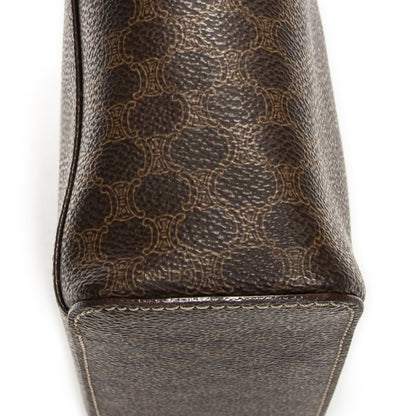 Celine Top Handle Toiletries Pouch Brown Macadam Canvas