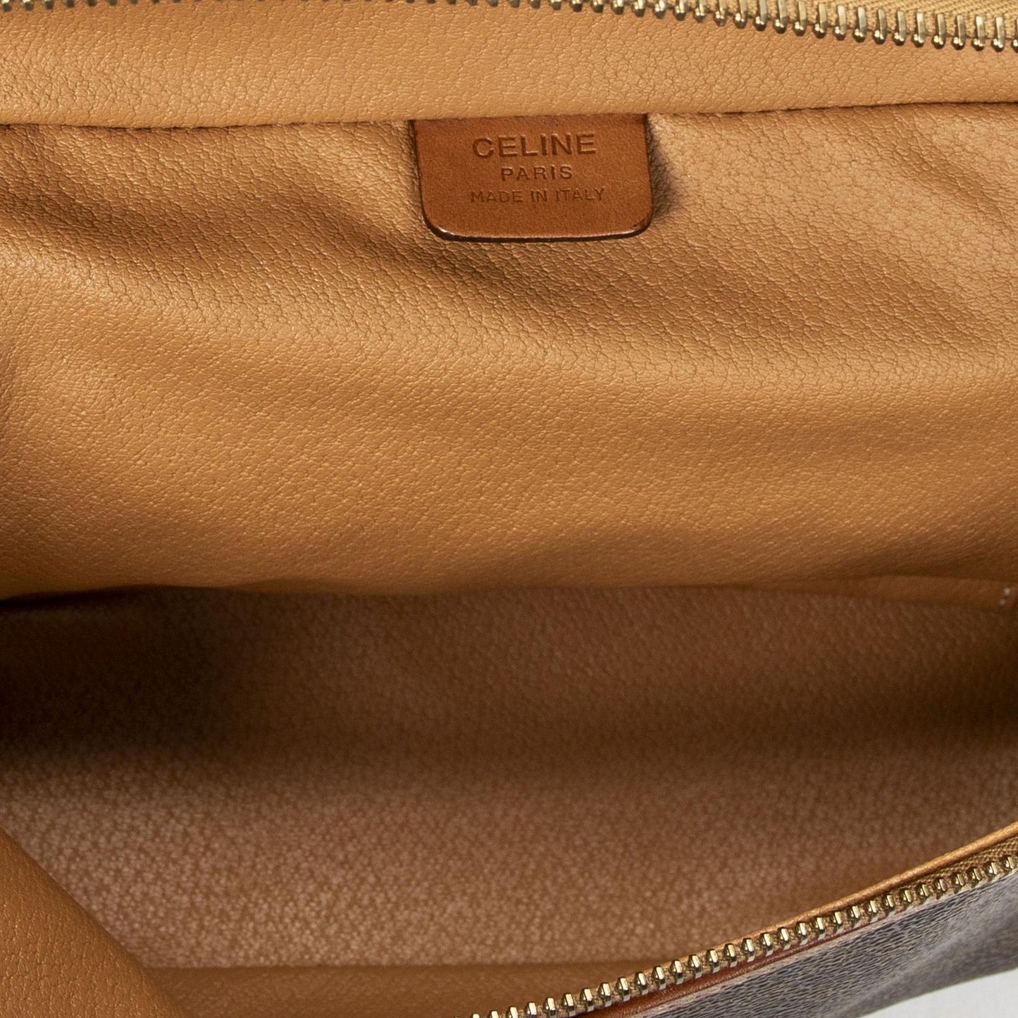Celine Top Handle Toiletries Pouch Brown Macadam Canvas