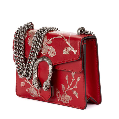 Gucci Limited Edition Chinese New Year Dionysusred Smooth Leather