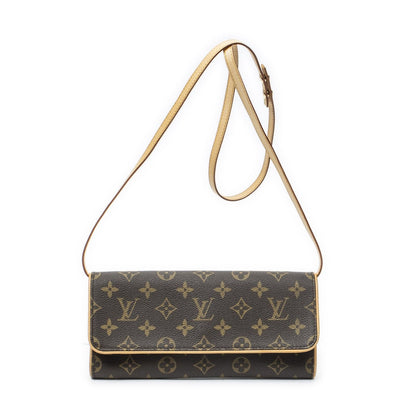 Louis Vuitton Twin Brown Monogram Canvas
