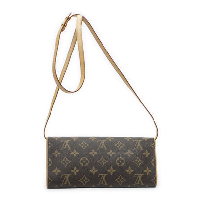 Louis Vuitton Twin Brown Monogram Canvas
