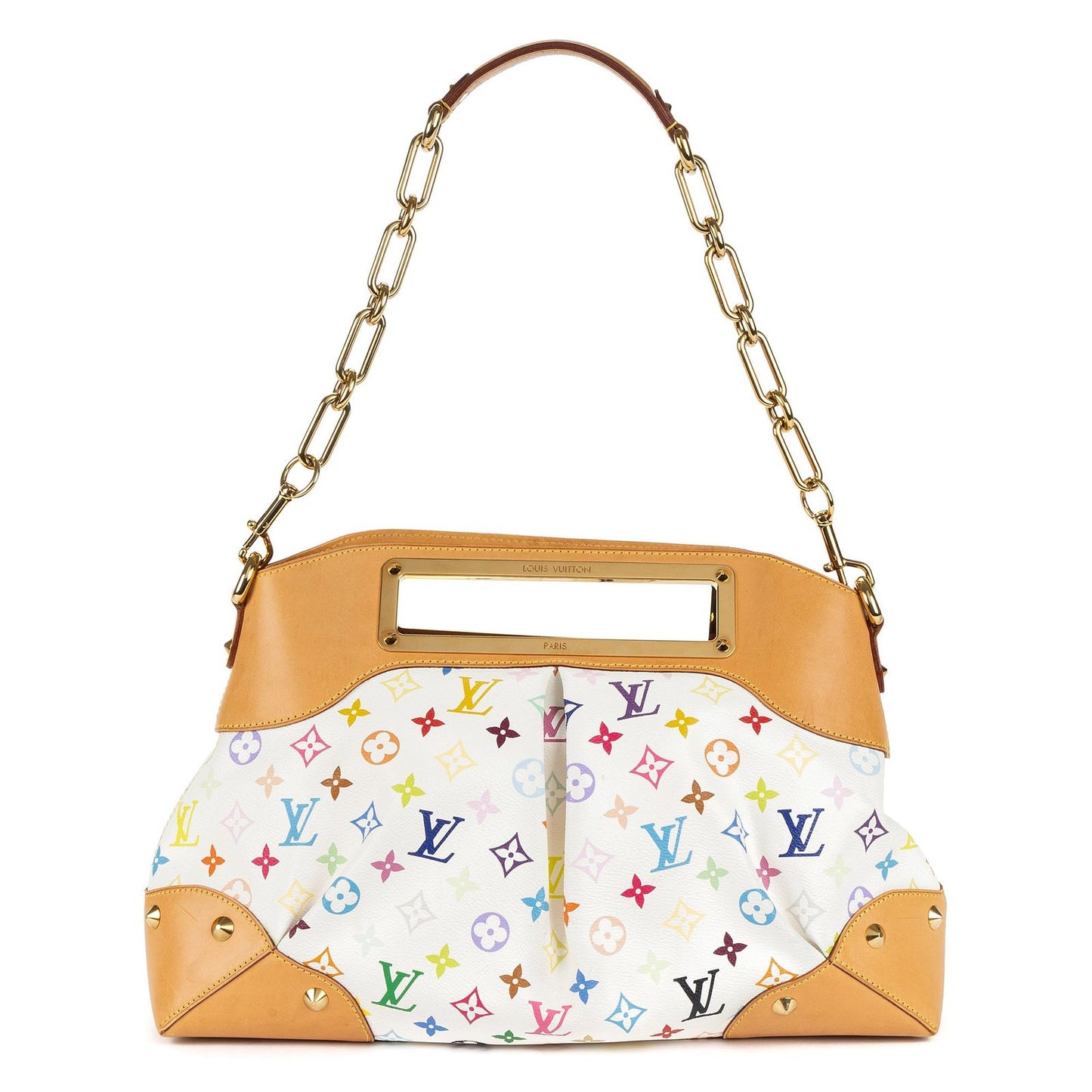 Louis Vuitton Judy White Multicolor Colorful Monogram Canvas