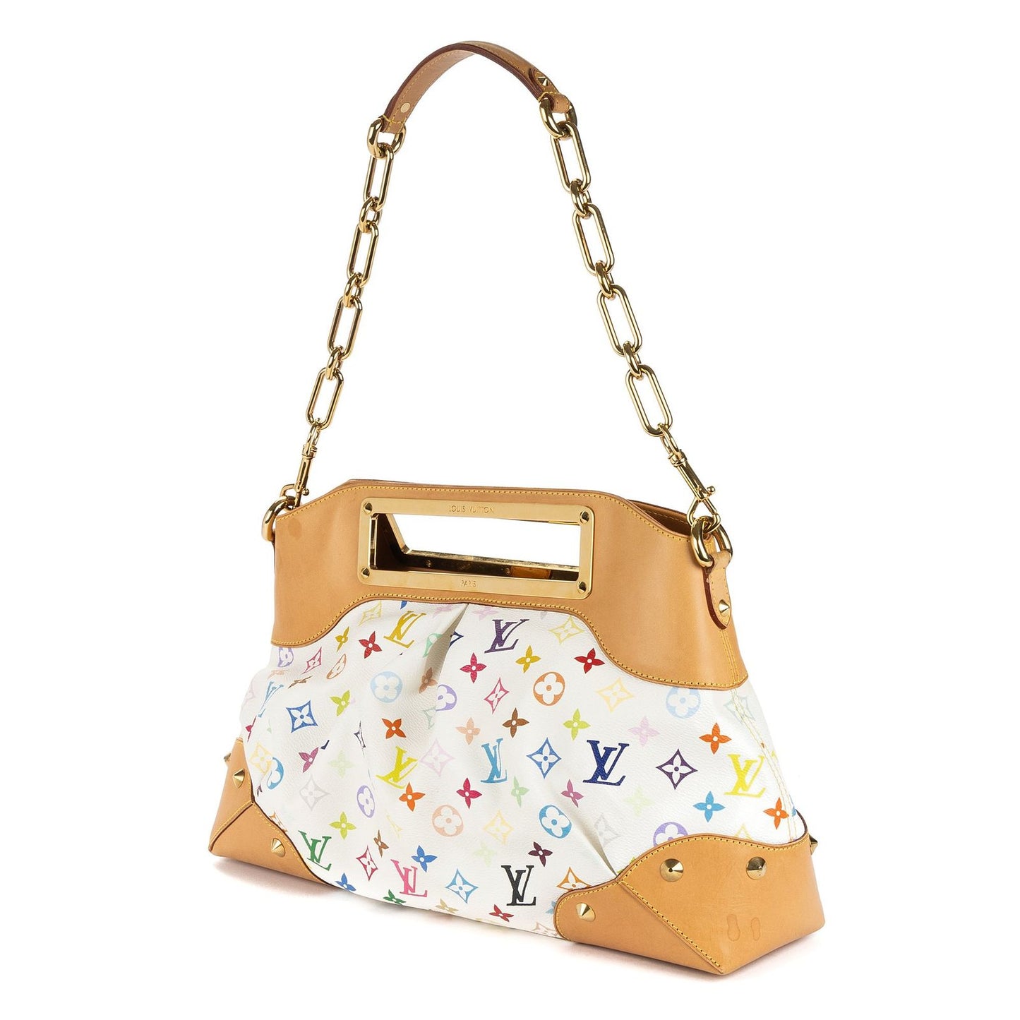 Louis Vuitton Judy White Multicolor Colorful Monogram Canvas