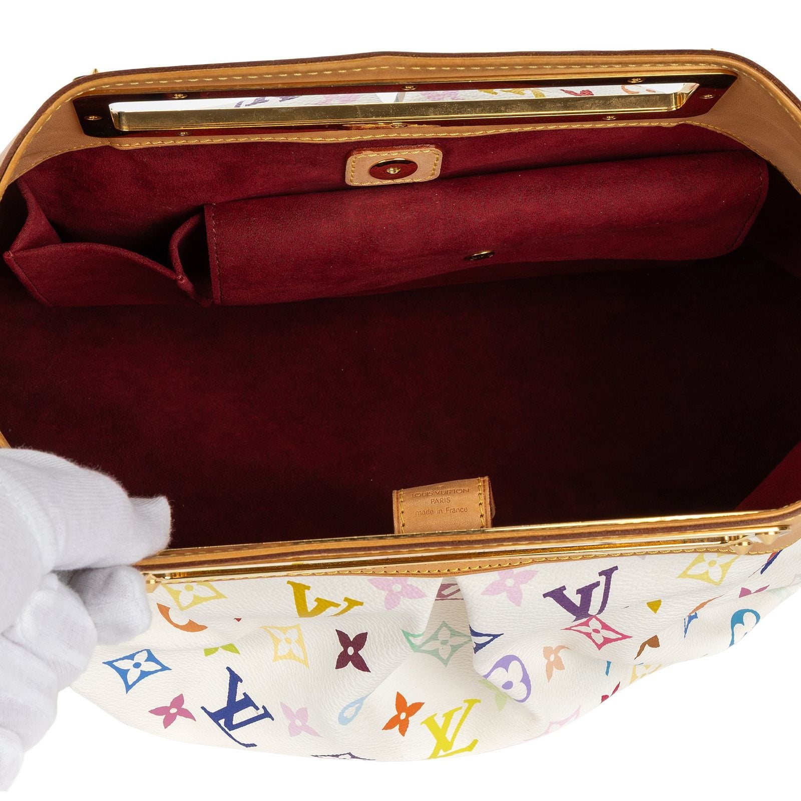 Louis Vuitton Judy White Multicolor Colorful Monogram Canvas