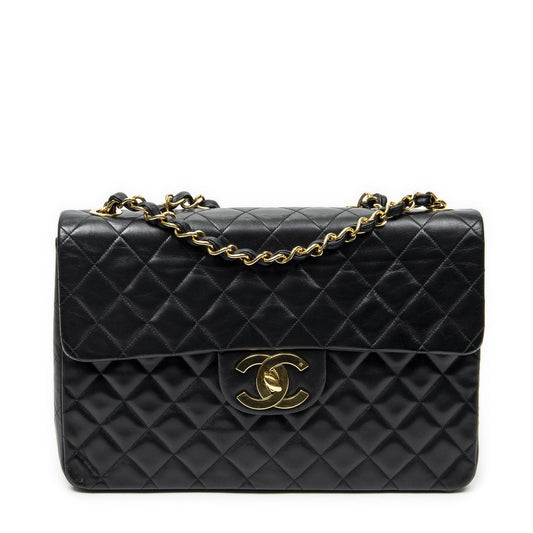 Chanel Maxi Jumbo XL Flap Black Quilted Lambskin Leather