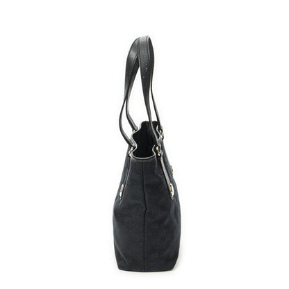 Gucci Charmy Bucket Tote Black GG Canvas