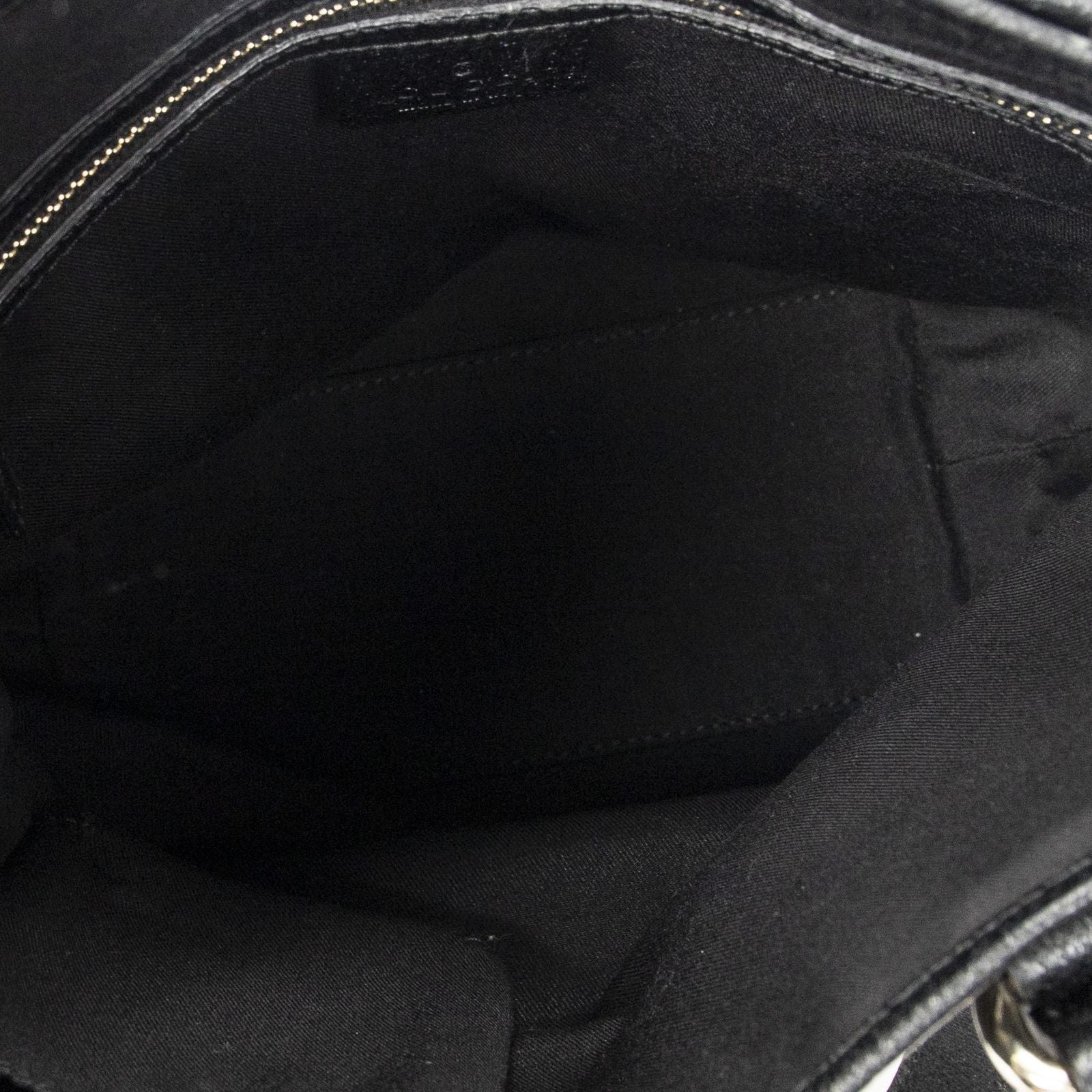 Gucci Charmy Bucket Tote Black GG Canvas