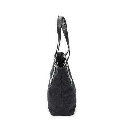 Gucci Charmy Bucket Tote Black GG Canvas