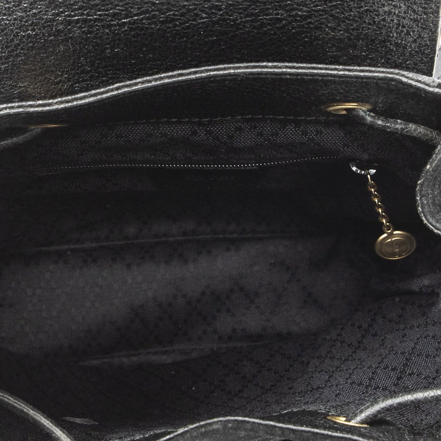 Gucci Mini Bamboo Backpack Sac Black Suede Leather
