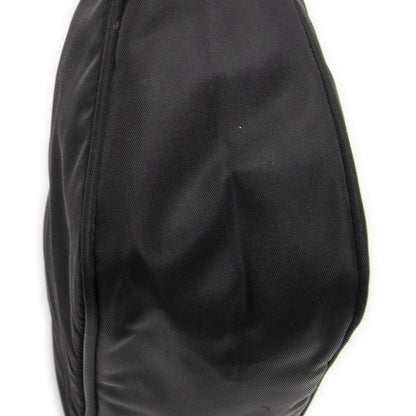 Prada Vintage Mini Zip Hobo Black Nylon Canvas