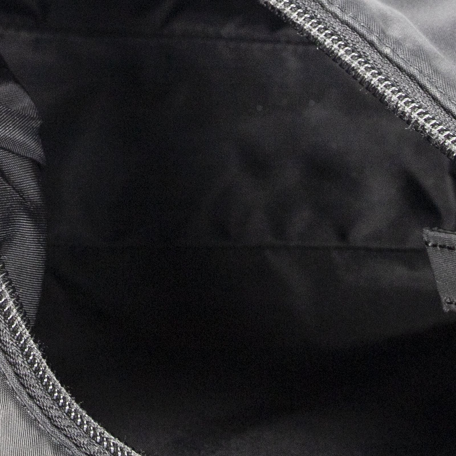 Prada Vintage Mini Zip Hobo Black Nylon Canvas