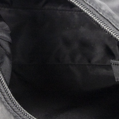 Prada Vintage Mini Zip Hobo Black Nylon Canvas