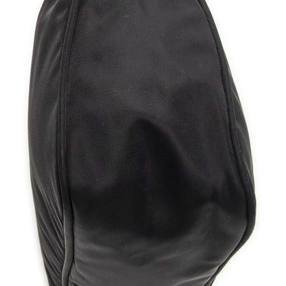 Prada Vintage Mini Zip Hobo Black Nylon Canvas
