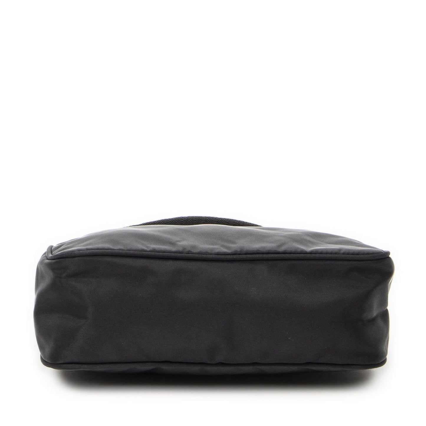 Prada Vintage Mini Zip Hobo Black Nylon Canvas